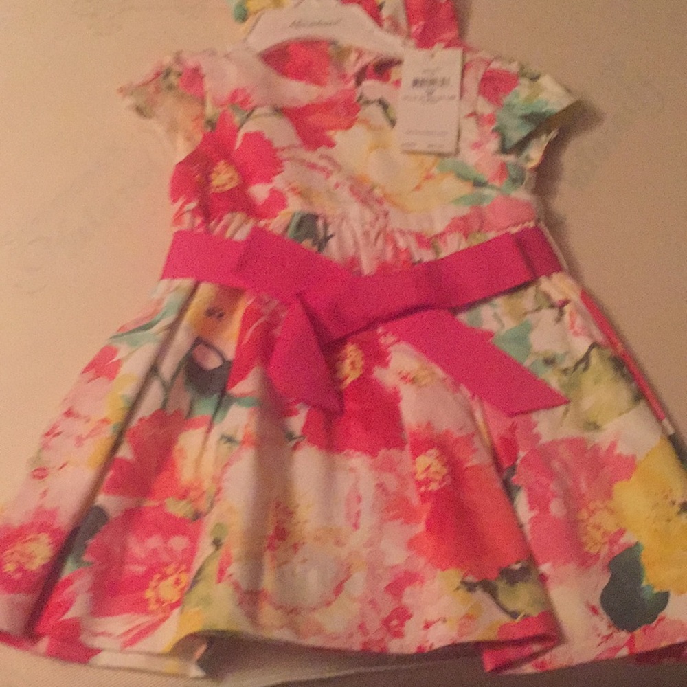NWT Ralph Lauren floral dress. Size 6 months